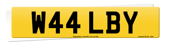 Registration number W44 LBY